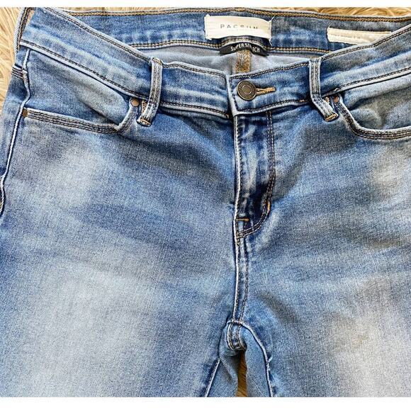 PacSun Knee Patch Super Stretch Ankle Jeggings 25 - Picture 6 of 14